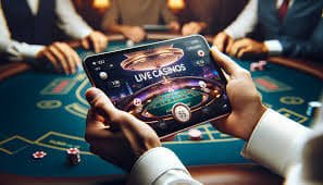 Live dealer table setup for Bigger Bass Bonanza with multiple camera angles